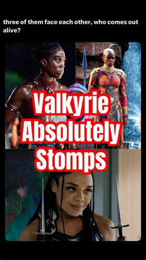 TheGod?? #marvel #marvelcomics #mcu #okoye #valkyrie #trending #fyp #blackpanther #vibranium #asgard