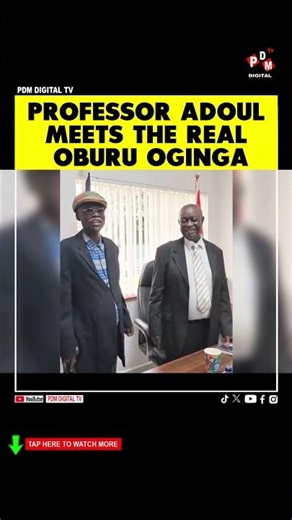 PROFESSOR ADOUL MEETS THE REAL OBURU OGINGA #kenyanews #lindamwananchi #oburuodinga #kisumu
