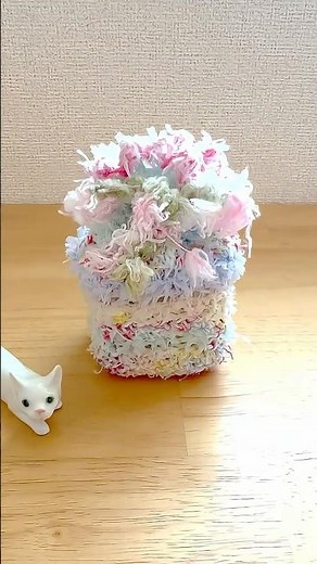 【その4】韓国毛糸で巾着ひもを編む🧶大切なBOX持ち運び用ミニポーチの編み方✨【全5回】 #かぎ針編み #ミニ巾着 #ハンドメイド