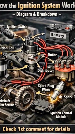 How The Ignition System work Diagram & Breakdown #ignitionsystem#breakdown #autoelectrical