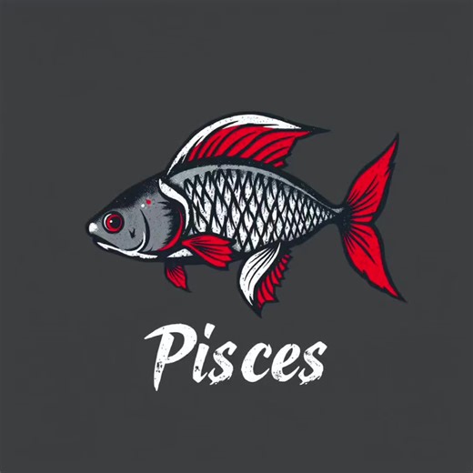 Pisces Logo Design for Motorcycle Enthusiasts