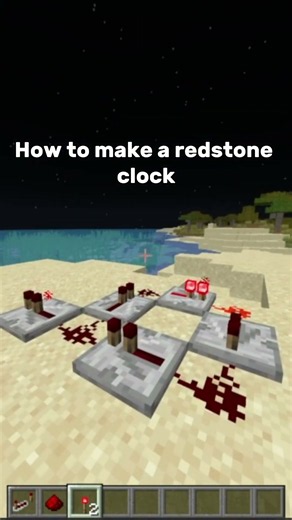 How to make a redstone clock
