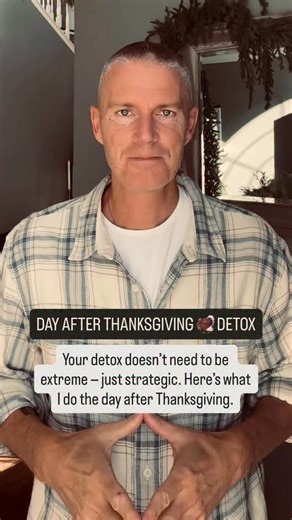 Dr. Pete Sulack on Instagram: "💥 THE DAY AFTER THANKSGIVING DETOX (TERRAIN-STYLE) You don’t need to starve yourself You don’t need a juice cleanse You don’t need to “make up” for what you ate You just need to support your terrain. Here’s my exact system ⬇️ 🧠 DAY-AFTER DETOX CHECKLIST 1. Hydrate with minerals – Lemon water – Celtic salt or electrolytes 2. Open drainage – Coffee enema – Dry brushing – Castor oil pack (optional) 3. Oxygenate your cells – Fresh air walk – EWOT, PEMF, or HBOT 4. Sw