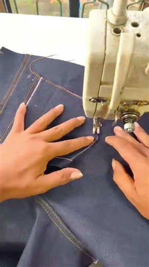 The small detail that completes a pair of pants. #sewingprocess #tailoring #fashion #shorts #fyp
