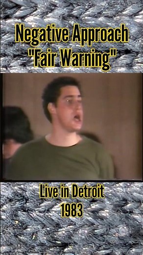 Negative Approach - "Fair Warning" live in Detroit (1983) #negativeapproach #80shardcore #punkrock
