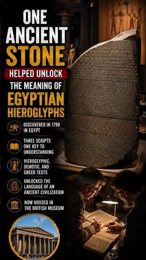 The Rosetta Stone: The Ancient Discovery That Unlocked Egyptian Hieroglyphs #shorts