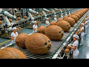 Inside a Modern Coconut Processing Factory – From Raw to Finished (Full Process)