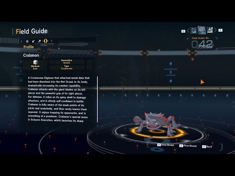 crabmon all digivolution/de-digivolution/profile Digimon Story Time Stranger