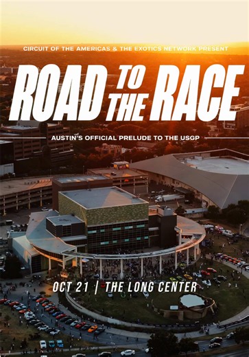 AUSTIN, IT’S OFFICIAL! 🏎️🏁 On October 21st, Road to the Race returns to The Long Center for its 4th annual edition, presented in collaboration with Circuit of The Americas. Experience Austin’s Official Prelude to the USGP as more than 100 hypercars and supercars take over the Long Center alongside Formula 1 cars, live entertainment, racing simulators, local food and drinks, and a military flyover over downtown Austin. For the highlight of the evening, guests will transition inside Dell Hall Au