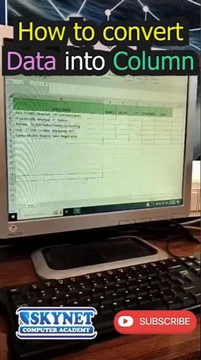 How to Arrange Data into Columns in MS Word |Step-by-Step Guide #skynetcomputeracademy #shortcutkeys