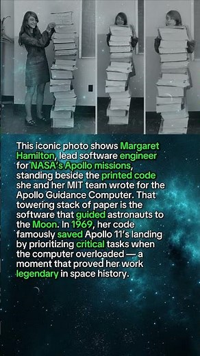 Margaret Hamilton: she wrote the code that saved Apollo 11 🌙💻