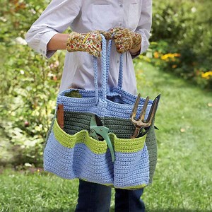 Free Lily Sugar'n Cream Crochet Garden Tote Bag Pattern   Tutorial