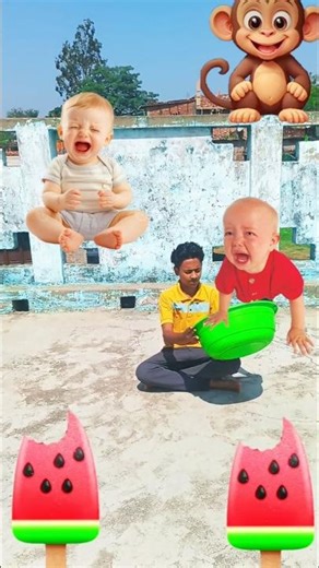 flying crying babies and monkey babies-funny #shortvideo #funny 🤣😆#funny 😝