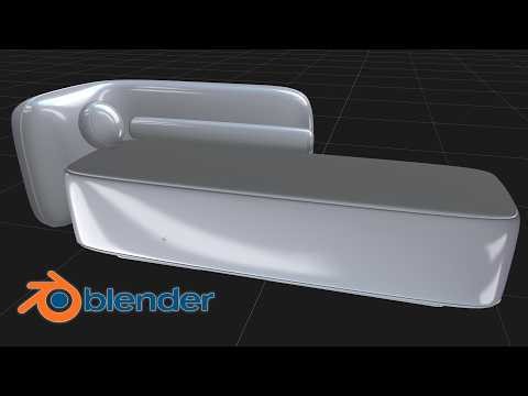 Fastest Way to Model Sofa In Blender | 3D Tutorial