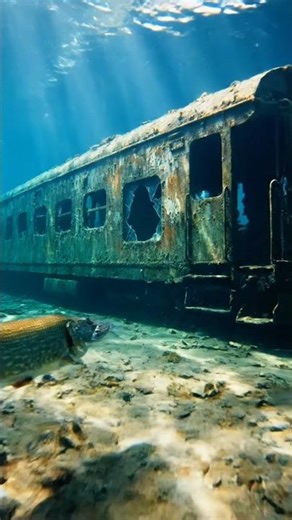 14_The Fish With GoPro Exploring A Sunken Train