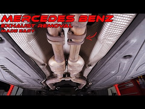How To Remove Your Exhaust System On Your Mercedes Benz S500 Super Easy [Mercedes Benz S Class W220]