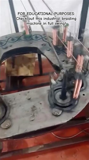 The Dance of the Machine: High-Speed Industrial Braiding 🧶
