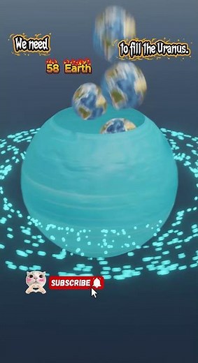 How Many Earths Can Fit Inside Uranus? #spacefacts