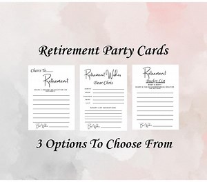 Retirement Advice Cards, Advice and Wishes for Retiree, Minimalist Printed Keepsake - Etsy