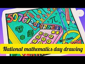 National Mathematics Day Drawing / How to Draw National Mathematics Day Poster Easy Step By Step