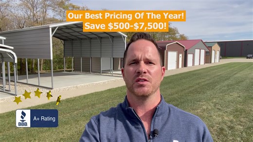 🍂 𝐋𝐎𝐂𝐊 𝐈𝐍 𝐍𝐎𝐕𝐄𝐌𝐁𝐄𝐑 𝐏𝐑𝐈𝐂𝐈𝐍𝐆 𝐅𝐎𝐑 𝐀 𝐅𝐀𝐋𝐋 𝐈𝐍𝐒𝐓𝐀𝐋𝐋! Secure your steel building before the cold sets in! Get a free quote today and reserve your building with only 18% down, the rest due at install! | USA Buildings Direct