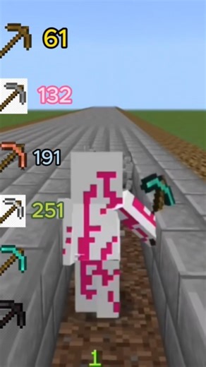 Minecraft Pickaxes ⛏️ VS Stone Bricks Block