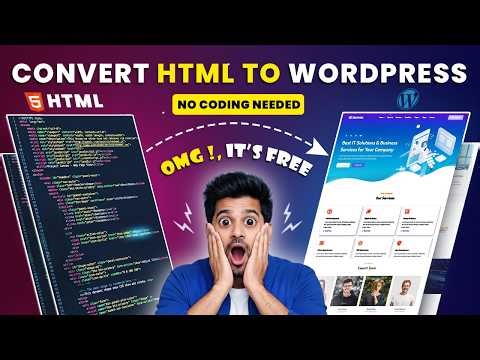 How to Convert HTML Template to WordPress Elementor (No Coding, Step-by-Step Guide 2026)
