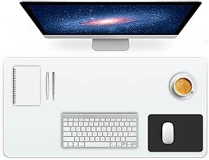 Clear Desk Mat, Multi-Functional Desk Pad, 31.5 x 15.7 inches, Waterproof Desk Protector for Office and Home, Ideal Desk Mats, Transparent View