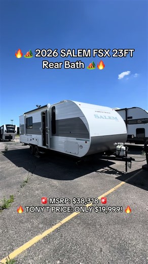 🔥🏕️ 2026 SALEM FSX 23FT Rear Bath 🏕️🔥 #salem #fsx #rv | Salem
