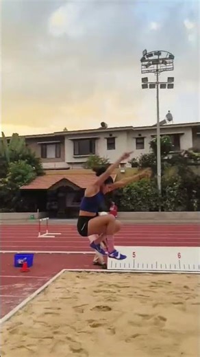 practice long jump technique half approach #workoutmotivation #trackandfield #athlete #practice
