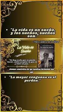 Life is a Dream: Calderón's book that will make you question reality and the power of destiny.