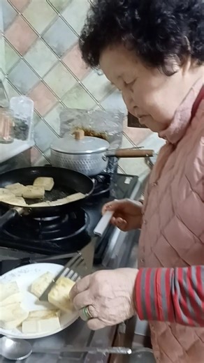 두부 부침 # 여든살울엄마 # Korean food