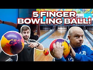 We Threw an Upside-Down Bowling Ball w/ 5 Holes!