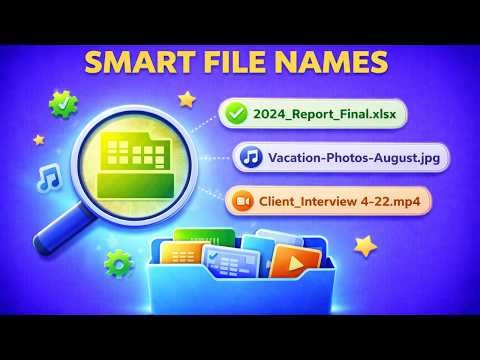 Advance File name creator for Desktop | Multiple Naming Options