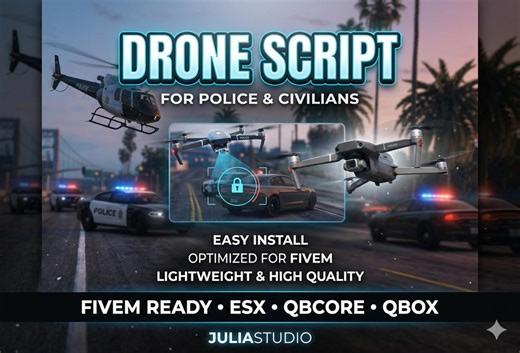 Drone Script – Police & Civilian Drones | Adjustable Controls | Interactive RP | Fivem Ready | Easy Install | Optimized | High Quality - Etsy