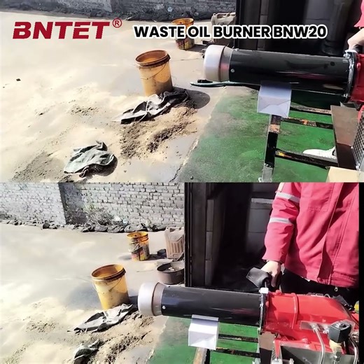 BNW20 in Action: Powerful Waste Oil Burner Test for Russia! #boiler #burner#wasteoilburner