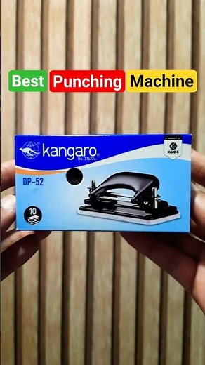 Kangaro DP 52 Punching Machine Unboxing And Review