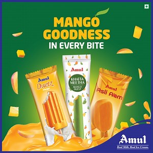 It’s a mango party when you have so many delicious flavours of Amul Mango ice cream to enjoy. Bite into the goodness and fill your day with mango bliss. Happy Mango Day. #Amul #MangoDay #AmulIceCream #MangoGoodness #Mango | Amul