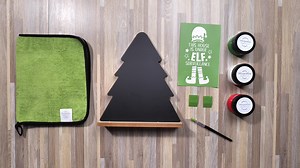 It’s the most wonderful time of year! 🎉 Get ready to deck your halls with our Elf Surveillance 👀 Stencil on a chalkboard tree 🌲. This project is the perfect way to get into the holiday spirit. 😍 You can use our reusable stencils with our specialized chalk paste for an easy and beautiful design every time! Get creative and layer with different colors, add glitter, try blending, or add embellishments for original pieces. 🤩 We are here to uplift, empower, and encourage 💪 everyone to create an