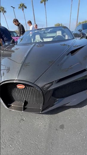 $6M Car! Exposed Carbon Fiber Bugatti Mistral is Absolutely INSANE 😱 #insanecars #luxury #bugatti