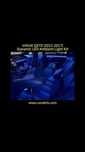ure Luxury & Clean Look: Infiniti QX70 64-Color Stealth LED Lights Show 🌟