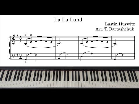 La La Land - Lustin Hurwitz (Arr. T. Bartashchuk) | Piano Cover with Sheet Music