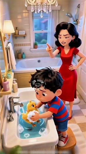 He wanted to wash the chick! 😱