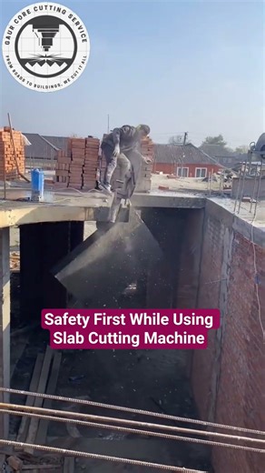 Safety First While Using Slab Cutting Machine #safetyfirst