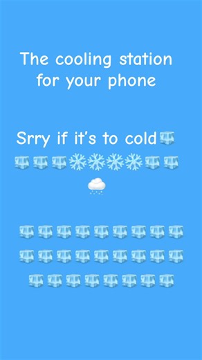 IPHONE/ANDROID/ANY PHONE cooling station🧊🧊🧊🧊🧊❄️❄️❄️❄️