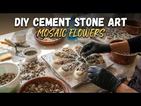 DIY Cement Mosaic From Start to Finish | Complete Creative Process