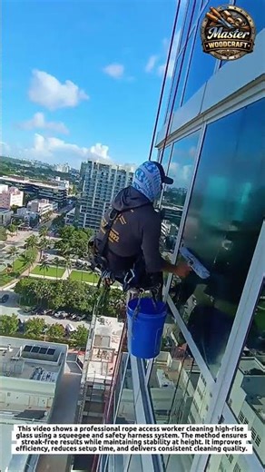 High Rise Window Cleaning Technique That Maximizes Speed and Safety