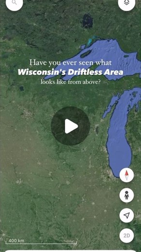 Kristen Carlson • Midwest Travel on Instagram: "Isn't it such a unique looking landscape? 😍 Have you ever explored the Driftless Area? The Driftless Area is in southwestern Wisconsin, southeastern Minnesota, northeastern Iowa, and the very northwestern corner of Illinois. #discoverwisconsin #driftless #driftlessarea #southernwisconsin #travelwisconsin #driftlessregion #googleearth #googlemaps"