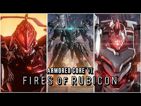 Armored Core 6 Fires of Rubicon - All Final Boss Fights & All Endings