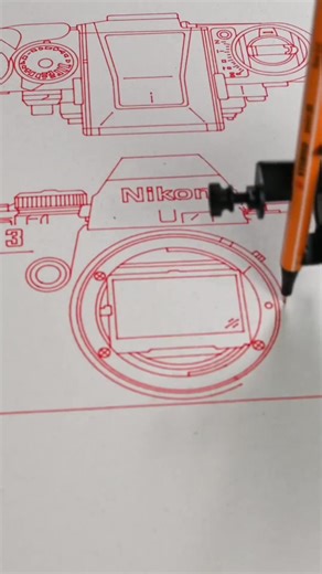 Vintage Meets Modern in Plotter Art Featuring Nikon F3